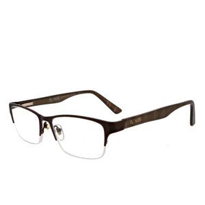 FLOWER Women's FLR102-200 Brown Wooden Marble Frame Reader Eyeglasses +2.50